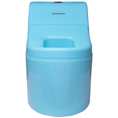 Blauw toilet babystoel trainer met geluid en LED licht voor 8M-6Year oud kinderen