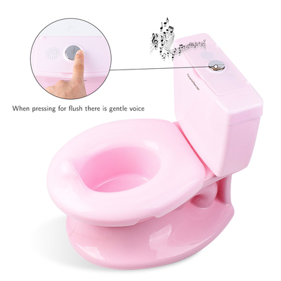 Kindersimulatie Wit Blauw Roze Solid Baby Training Potty met Splash Sound