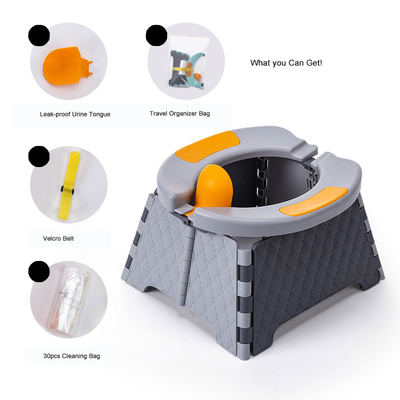 18kg Wit Oranje Grijze Dieren Patroon Baby Potty Toilet met Customized Logo