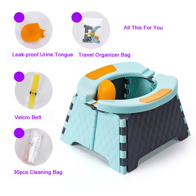 18kg Wit Oranje Grijze Dieren Patroon Baby Potty Toilet met Customized Logo
