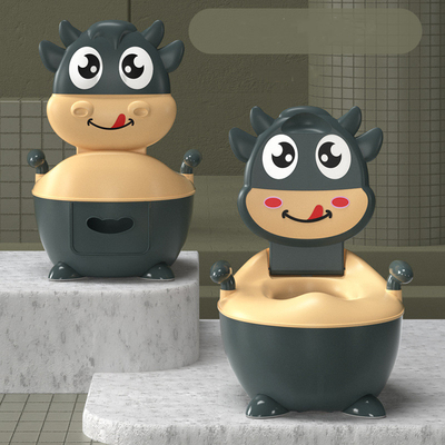 Koeienvormig aangepast logo Donkergroen Rood Potty Training Toilet