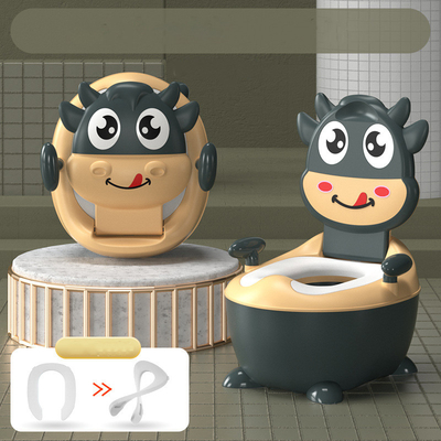 Koeienvorm Cartoon Baby Potty Toilet met EN71-testcertificering