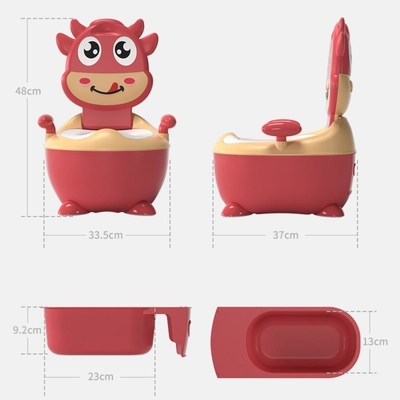 Koeienvorm Cartoon Baby Potty Toilet met EN71-testcertificering