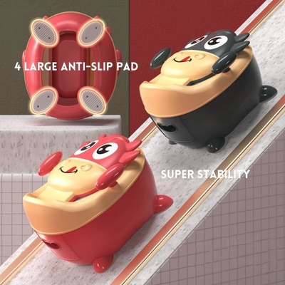 Koeienvorm Cartoon Baby Potty Toilet met EN71-testcertificering