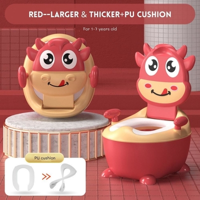 Koeienvorm Cartoon Baby Potty Toilet met EN71-testcertificering