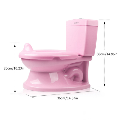 Kleurloze plastic babypotje toilet trainer met EN71-certificering en aangepaste logo optie