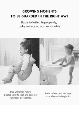 Eco-vriendelijk karakter Patroon Baby Potty Training Ladder EN-71 Gecertificeerd Multi Color