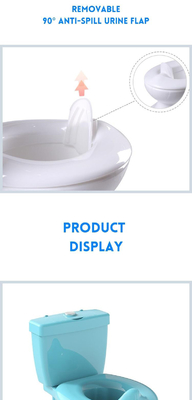 Eco-vriendelijk karakter Patroon Baby Potty Training Ladder EN-71 Gecertificeerd Multi Color