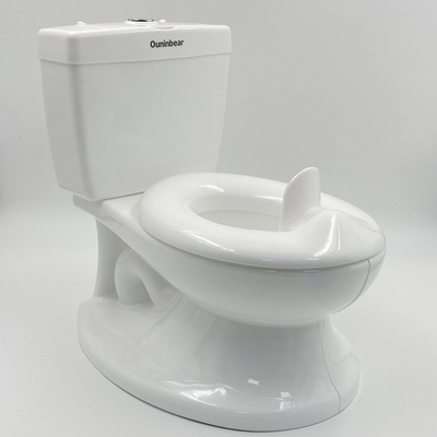 Eco-vriendelijk plastic babypotje toilet met aangepast logo simulatie ontwerp EN-71 Gecertificeerd lichtgewicht