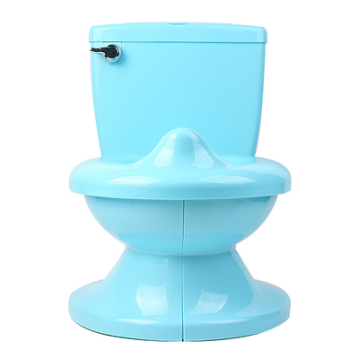 Handvatknop Baby Potty Toilet in wit blauw roze kleur met solide patroon - EN-71 gecertificeerd - 1,38 kg Netto