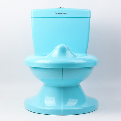 Solid Pattern Wit Blauw Roze Babytraining Potty EN71 Testcertificering met spoelgeluid
