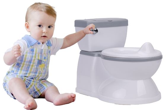 Eco Friendly Kids Potty met aangepast logo Toilet Trainer voor peuters in blauw/roze/wit