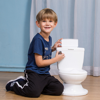 Eco Friendly Kids Potty met aangepast logo Toilet Trainer voor peuters in blauw/roze/wit