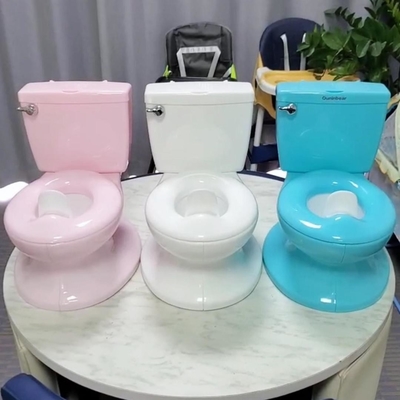 Witte kindertoilettrainingsstoel Baby-potty stoel met aangepast logo Pass EN-71 Test