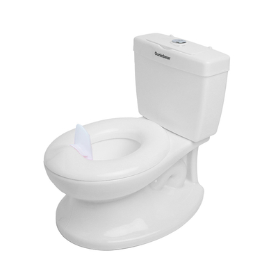 Witte kindertoilettrainingsstoel Baby-potty stoel met aangepast logo Pass EN-71 Test