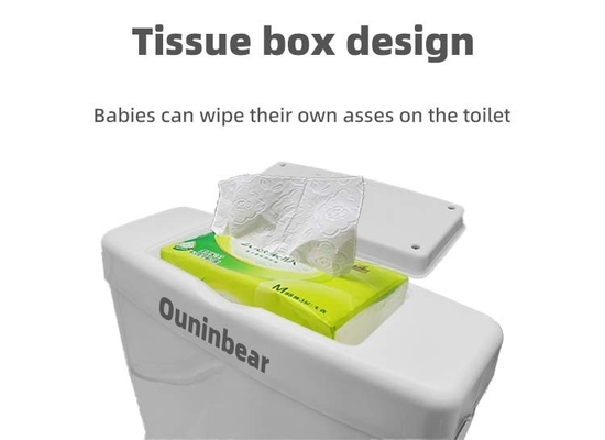 Eco-vriendelijk kunststof 3 kleuren babypotje trainingsstoel voor thuis en buiten gebruik met aangepast logo