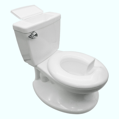 Grote vierkantvormige multifunctiekamer voor kinderen Roze/witte/blauwe toilet met muziekspeelgoed