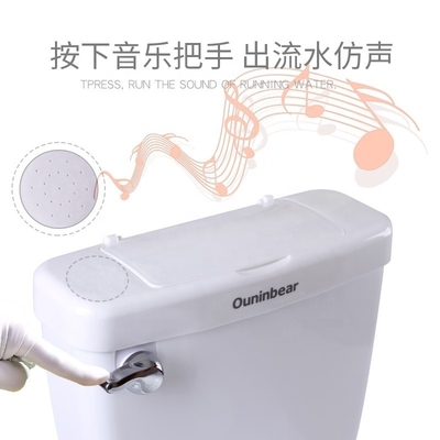 Grote vierkantvormige multifunctiekamer voor kinderen Roze/witte/blauwe toilet met muziekspeelgoed