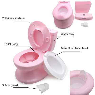Echte kindertoiletten Baby-potty-toilet voor training in roze/wit/blauw