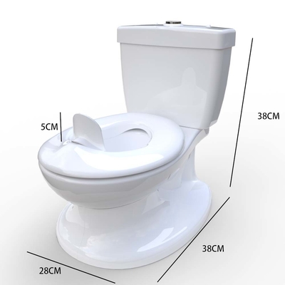 Eco-vriendelijk Blauw Roze Wit Print Kids Potty Toilet Trainer met aangepaste verpakking en logo
