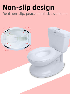 Eco-vriendelijk Blauw Roze Wit Print Kids Potty Toilet Trainer met aangepaste verpakking en logo