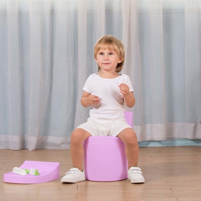 Blauw Wit Roze Moderne Potty Training Baby Toilet met EN-71 Certificering