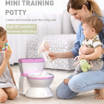 Blauw Roze Wit Kinderen Potty Toilet Trainer met Custom Logo Aanvaarding en Eco Friendly Design