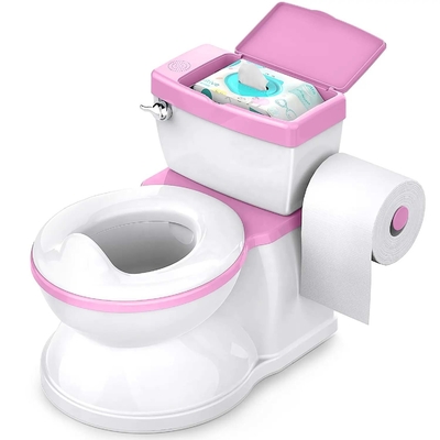 Eco Friendly Print Baby Potty Toilet Trainer in grijs/roze/blauw - EN-71-gecertificeerd