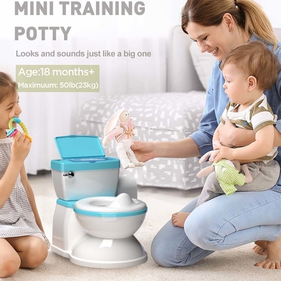 Grijze/roze/blauwe afdruk Eco-vriendelijke baby-potty toilet trainer voor kinderen