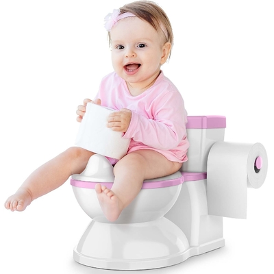 Afgedrukt Grijs Roze Blauw Eco Friendly Baby Potty Trainer met EN-71-certificering