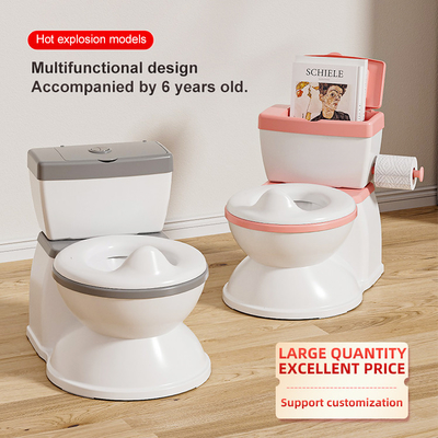 Afgedrukt Grijs Roze Blauw Eco Friendly Baby Potty Trainer met EN-71-certificering