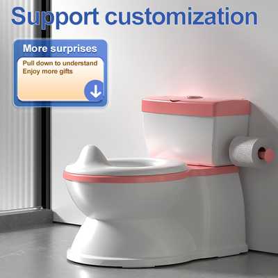 Afgedrukt Grijs Roze Blauw Eco Friendly Baby Potty Trainer met EN-71-certificering