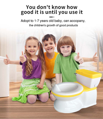 2 in 1 gele vouwbaar babypotje Trainingstoel Veiligheid Draagbaar karton Realistisch Commode stoelbedekking