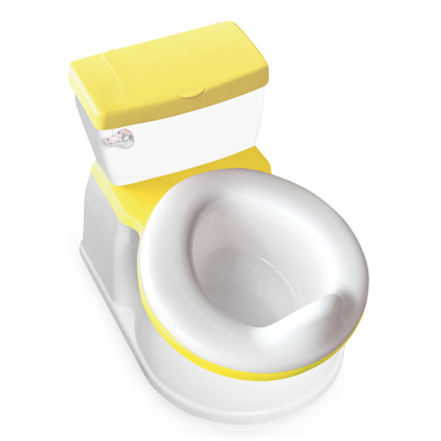 2 in 1 gele vouwbaar babypotje Trainingstoel Veiligheid Draagbaar karton Realistisch Commode stoelbedekking
