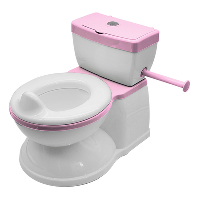 Niet-glijdend realistisch toilet voor kleuters met zacht stoeltje met spoelgeluid EN71-testcertificeerd