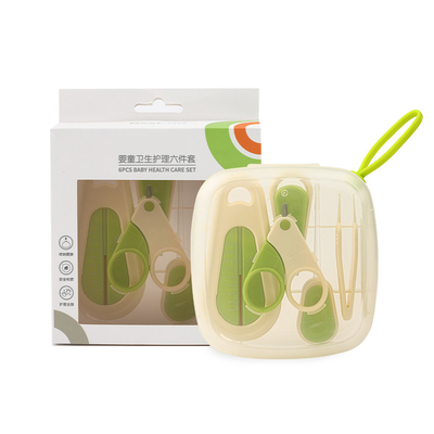 Gepersonaliseerd logo Multifunctioneel Draagbaar Duurzaam Baby Nagelknippers Kit Baby Grooming Set voor Baby Boy Girl