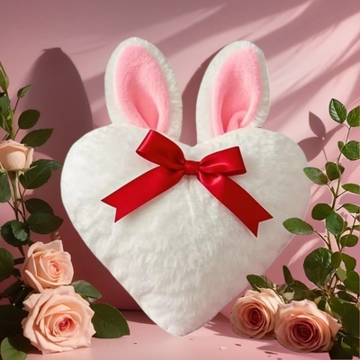 Witte hart kussen kussen speelgoed gooi kussen cadeau Valentijnsdag decoratieve kussen, bruiloft decoratie