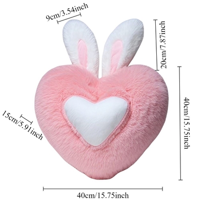 Lief hartvormig pluis kussen zacht slaapkussen woonkamer decor valentijnsdag cadeautjes comfortabel liefdeskussen sofa kussen