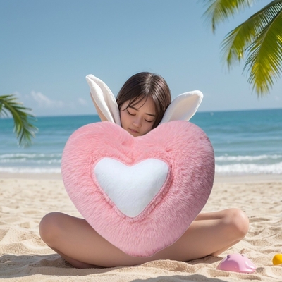 Lief hartvormig pluis kussen zacht slaapkussen woonkamer decor valentijnsdag cadeautjes comfortabel liefdeskussen sofa kussen