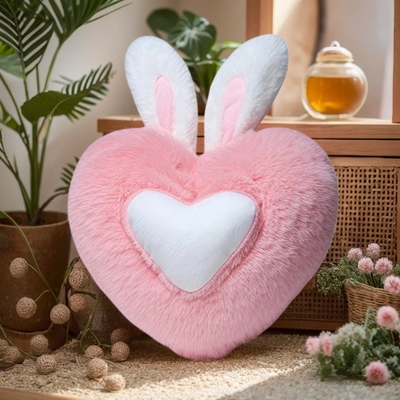 Lief hartvormig pluis kussen zacht slaapkussen woonkamer decor valentijnsdag cadeautjes comfortabel liefdeskussen sofa kussen